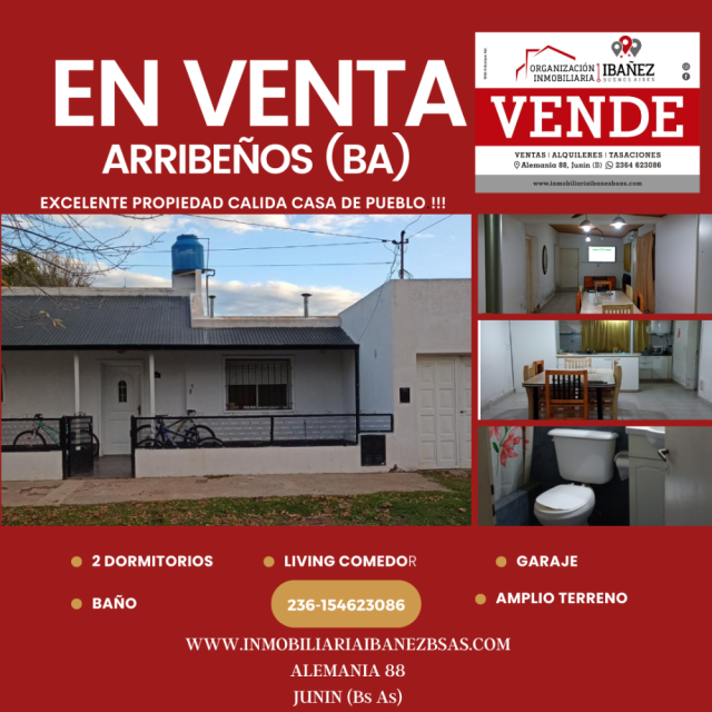 Arribeños Arribeños Casa 3  ambientes  En Venta -9