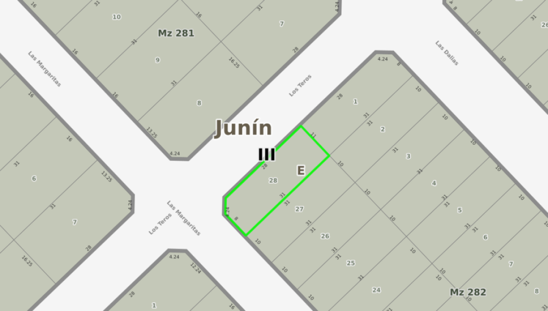 Los Teros & Las Margaritas Junín Terreno 0  ambientes  En Venta -3