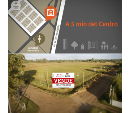 Quincho con galería semicubierta,  ubicado en un amplio terreno en esquina.